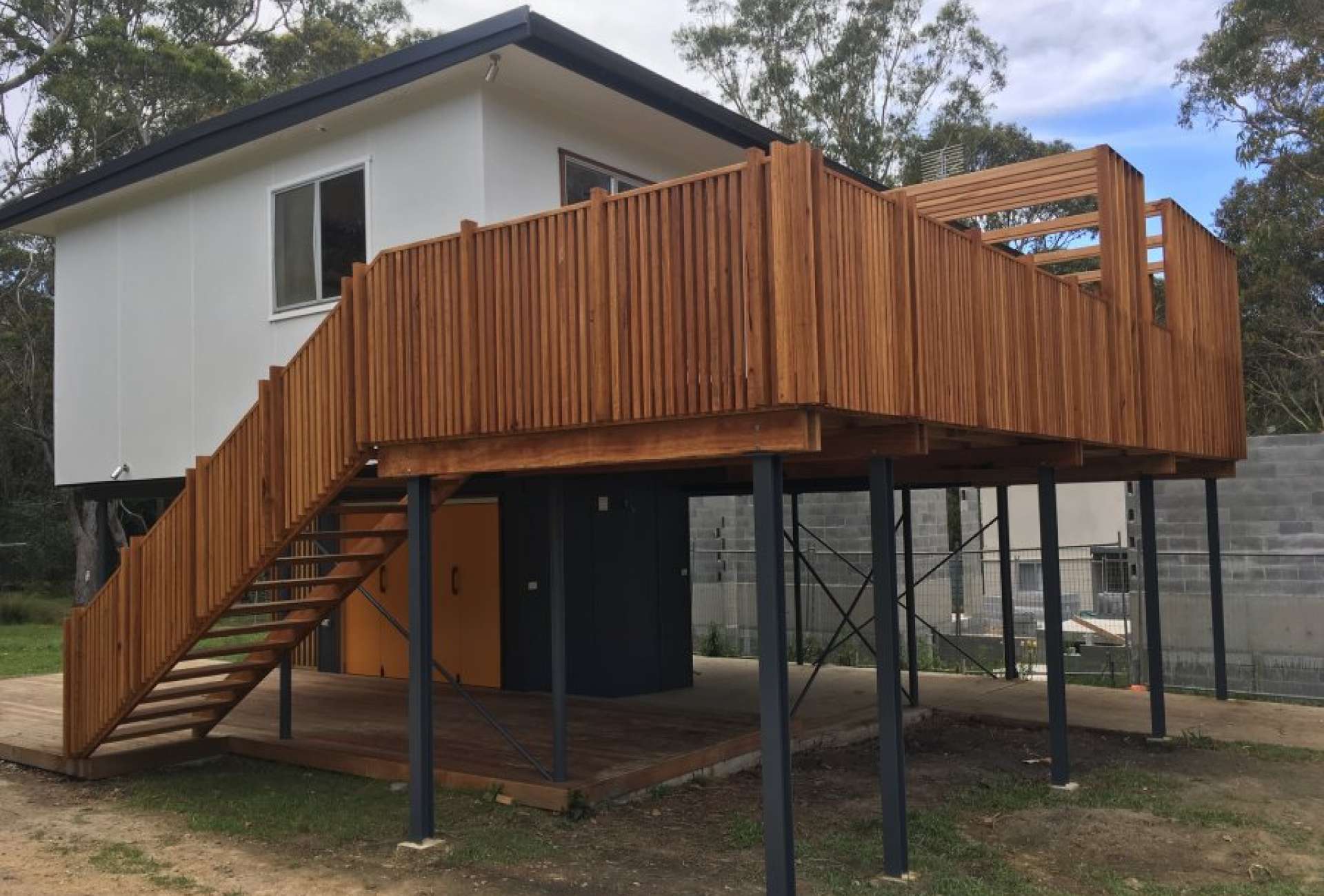 Stairs and side view